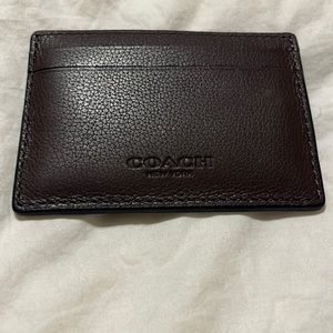 NWT mens coach money clip wallet
